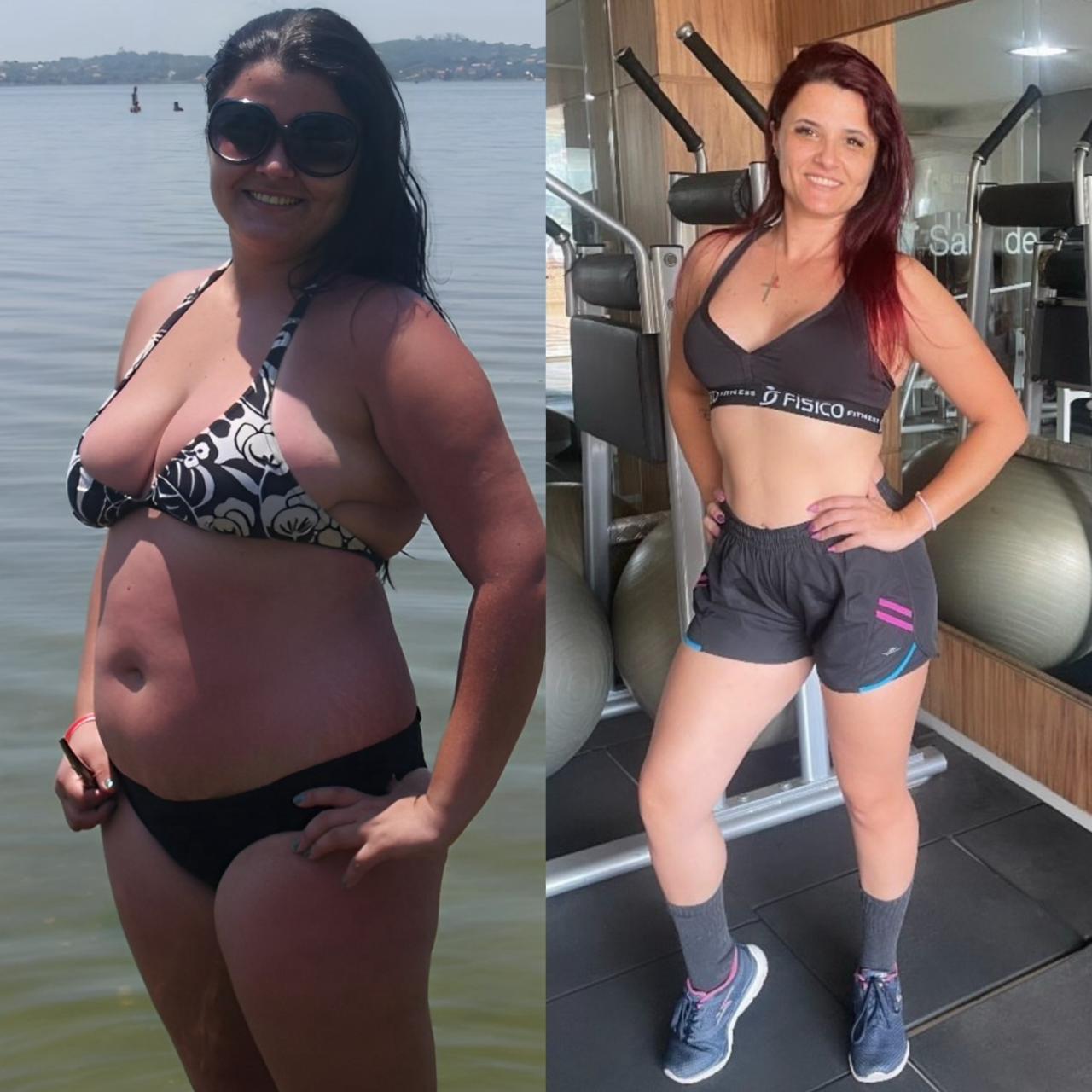 Antes e depois — aluna PROFIT 9